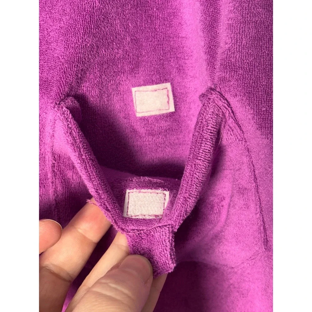 Talbots Womens Mini Skirt M Purple Terry Cloth Pocket Drawstring Y2K Coastal NEW